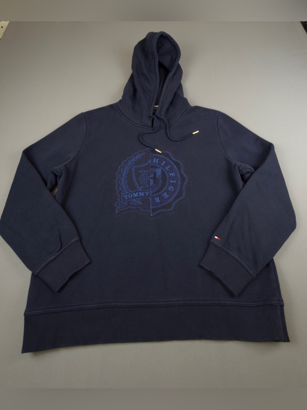 Tommy Hilfiger Dark Navy Crest Pullover Hoodie
